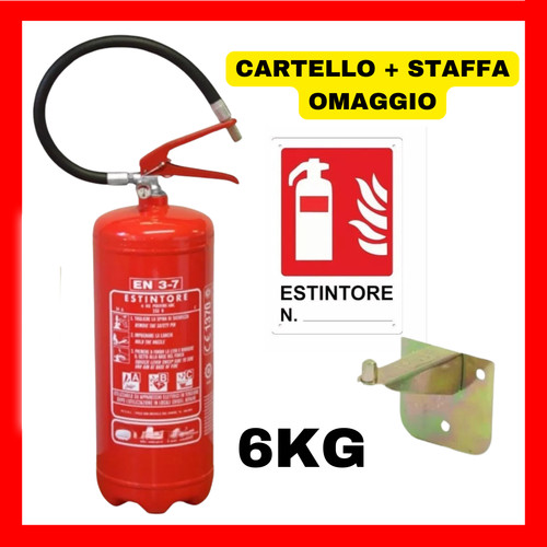 Estintore polvere 6kg - a,