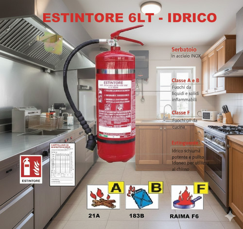 Estintore idrico 6 - lt,